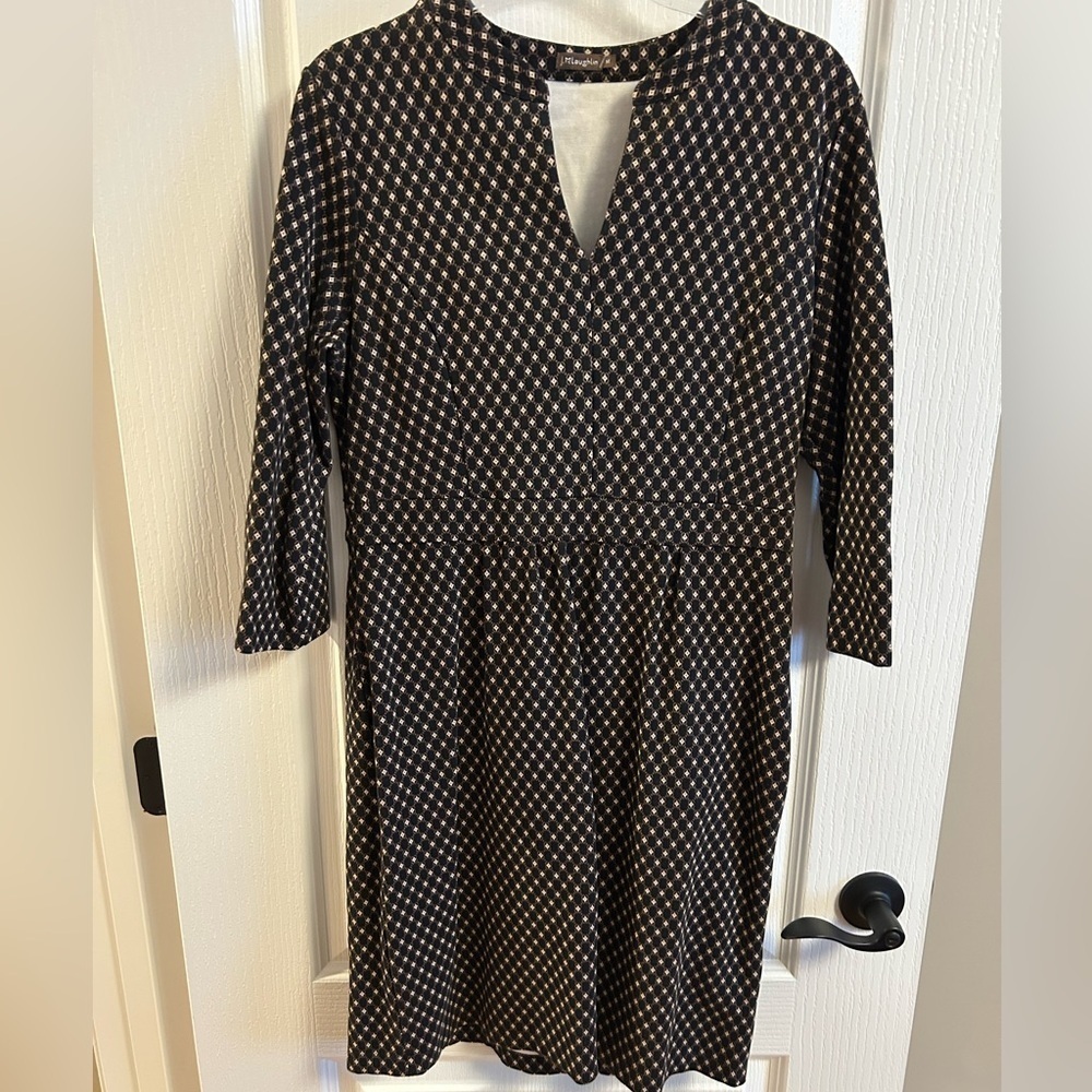 J McLaughlin Geometric Long Sleeve Dress